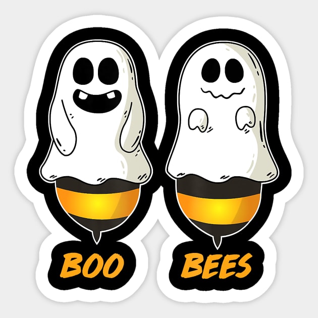 Boo Bees Funny Halloween Matching Couple Her Costume Sticker by JaydeMargulies